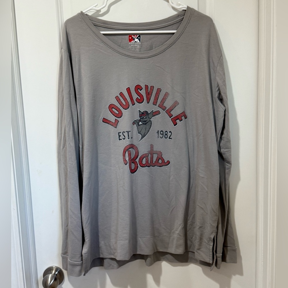 Louisville Bats Gray Long Sleeve Shirt